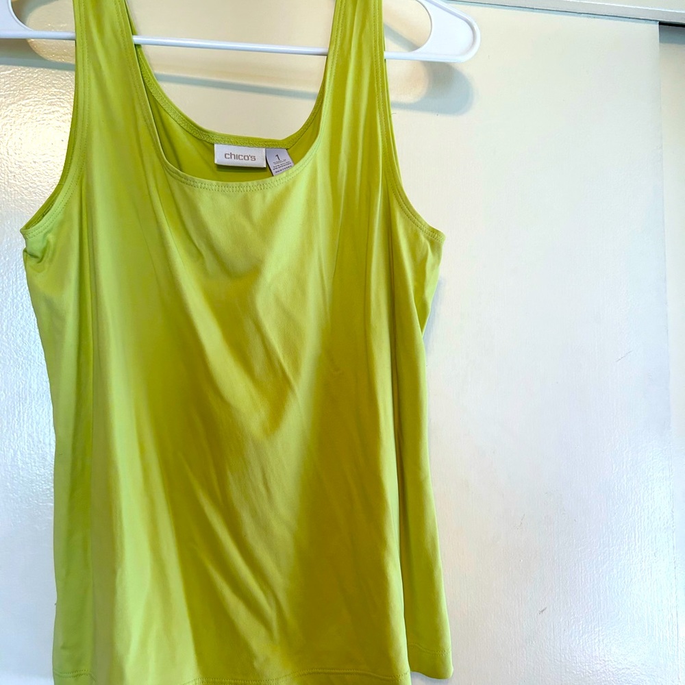 Lime green tank top
